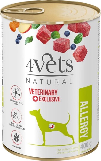4Vets Natural Allergy 6 X 400 G 4Vets Natural Allergy 6 X 400 G