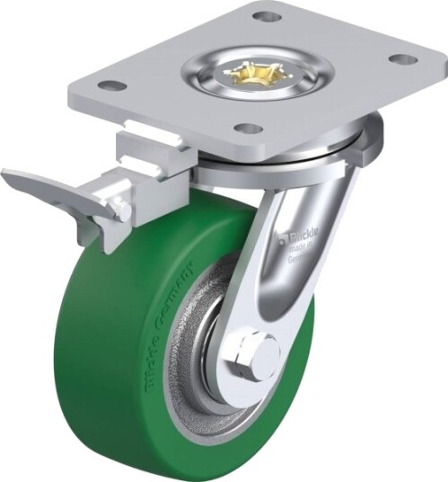Blickle 852401 Lo-Gst 127K-Ri4 Styrehjul Med Bremse Hjuldiameter 125 Mm Bæreevne Maks. 450 Kg