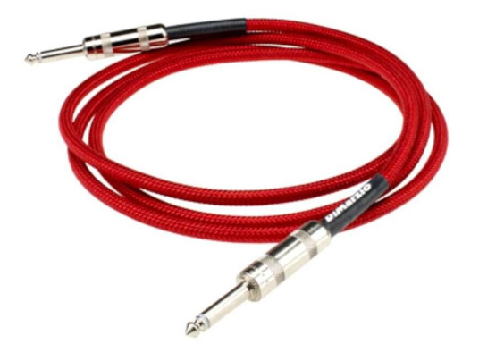 Dimarzio Ep1718ssrd Instrumentkabel Braided 5,4 M. Rød Dimarzio Ep1718ssrd Instrumentkabel Braided 5,4 M. Rød
