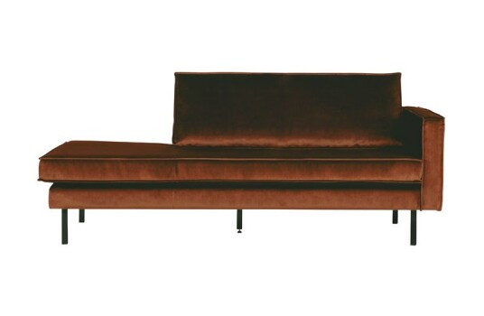 BePureHome Rodeo Daybed Rust velur - høyrevendt