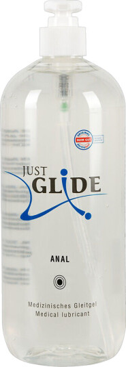 Just Glide Anal Vannbasert Glidemiddel 1000 ml