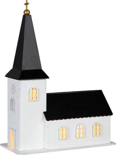 Jotex Dekor kirke Hvit/svart 1022117