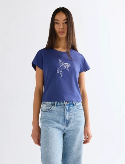 Wrangler Baby Tee Blue M x 00
