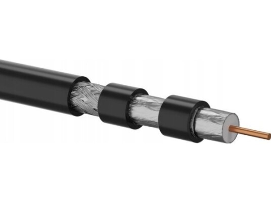 Alantec Utendørs Gelert Trishield Koaksialkabel Rg6 75 Ohm 1,02/4,55/6,86 Pe Fca 500M Rgtec KRT102A0PE500