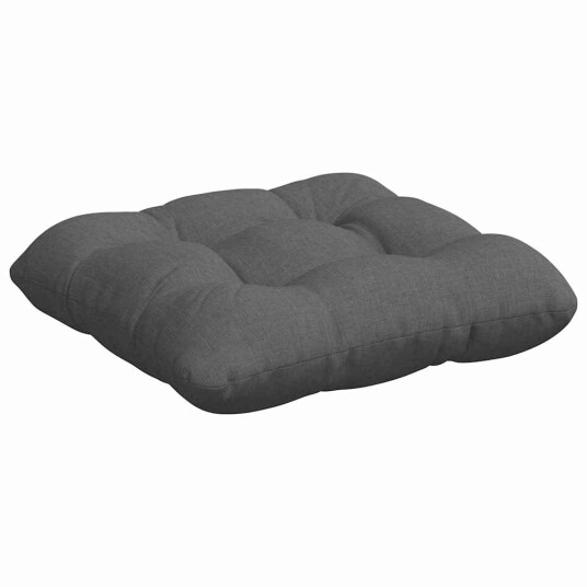 Seteputer 4 pcs Mørkegrå 40 x 40 x 12 cm stoff