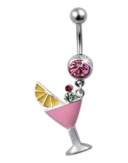 Aab Cosmopolitan Drink Navlepiercing Rosa