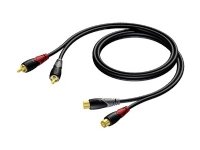 Procab Classic Series CLA850 - Lydforlengelseskabel - RCA x 2 hann til RCA x 2 hunn - 3 m