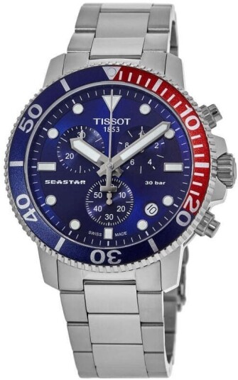 Tissot Herreklokke T120.417.11.041.03 Seastar Blå/Stål Ø45.5 mm
