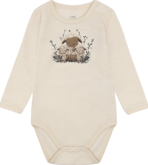 Hust and Claire Body I/e   Merinoull Ull   HCBo sau   Off White   Hust and Claire   68   Langermet Body Beige Hvit   62