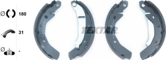 Bremsesko sett TEXTAR 91054000 Bremsesko sett TEXTAR 91054000