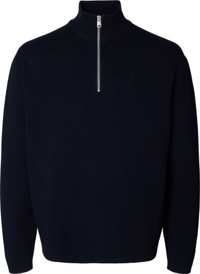 Selected Slmteller Fn Half Zip Noos Navy M