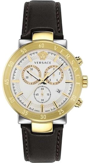 Versace Herreklokke VEPY01321 Urban Mystique Sølvfarget/Lær Ø44 mm Versace Herreklokke VEPY01321 Urban Mystique Sølvfarget/Lær Ø44 mm