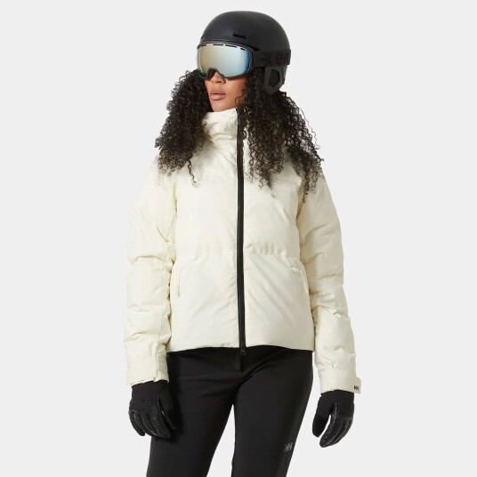Helly Hansen Nora Kort Boble-skijakke Dame Beige XL Helly Hansen Nora Kort Boble-skijakke Dame Beige XL