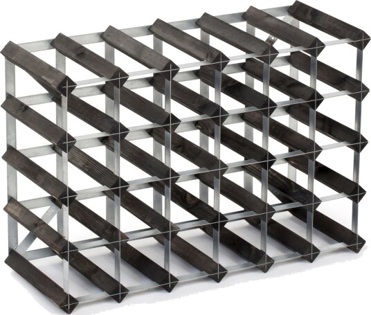 Traditional Wine Rack Vinstativ 30 flasker svart ask