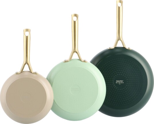 GreenPan Shades Stekepannesett 20+24+28 cm Gr??nn GreenPan Shades Stekepannesett 20+24+28 cm Gr??nn