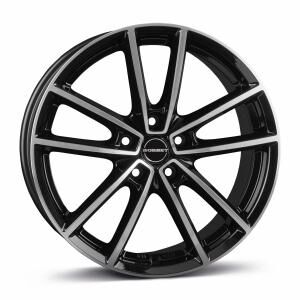 BORBET W Black Polished Glossy 8.5x21 5/112 ET35 B66.6