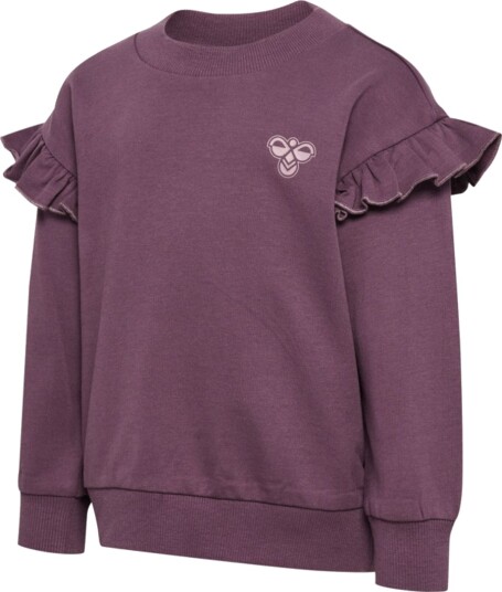Hummel Collegegenser   hmlMini   Loose Frill   Black Plum   Hummel   2 år (92)   Collegegenser   Lilla