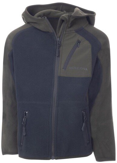 MoveOn  Florø Fleece Jacket Kids Dark Olive   Dark Olive 116/122 6 ÅR