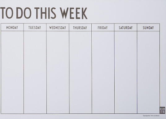 Design Letters Weekly Planner Multi/patterned Design Letters Weekly Planner Multi/patterned