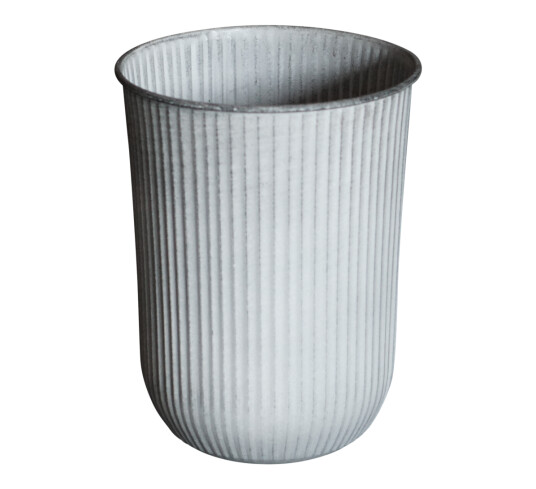 Dbkd Out Stripe utekrukke med striper H40 cm Ø40 lys grå