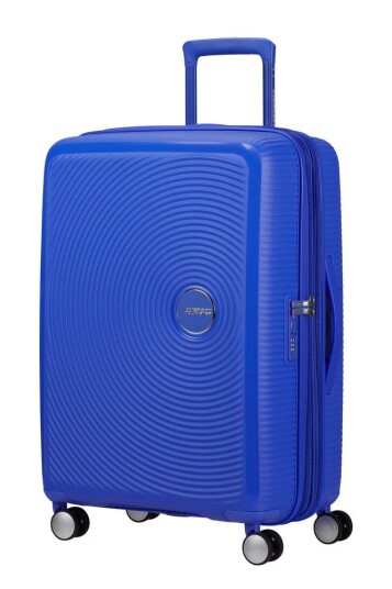 American Tourister Soundbox ekspanderende medium koffert 67 cm Cobalt Blue