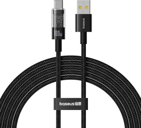 Usb-A Til Usb-C-Kabel Baseus Gem 100W 5A 2 M Svart P10373002111-01