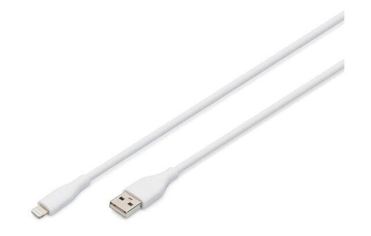 Digitus MFI-sertifisert Lightning-kabel 50 cm Hvit Digitus MFI-sertifisert Lightning-kabel 50 cm Hvit