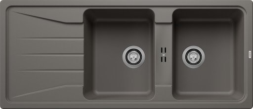 Blanco Sona 8S UX kjøkkenvask 116x50 cm, grå