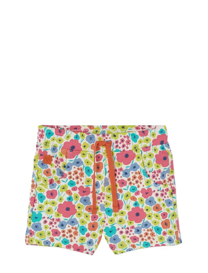 Boboli Fleece Bermuda Shorts Floral For Girl  Bci Multi/patterned 104