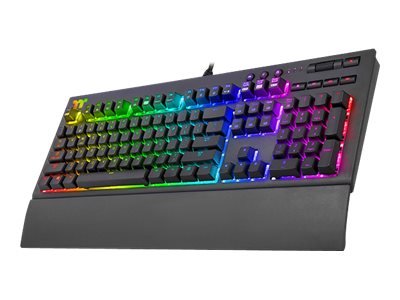 Tt Premium X1 Rgb - Tastatur - Bakgrunnsbelyst - Usb - Tastsvitsj: Cherry Mx Speed Rgb Silver-Svitsjer - Svart Tt Premium X1 Rgb - Tastatur - Bakgrunnsbelyst - Usb - Tastsvitsj: Cherry Mx Speed Rgb Silver-Svitsjer - Svart