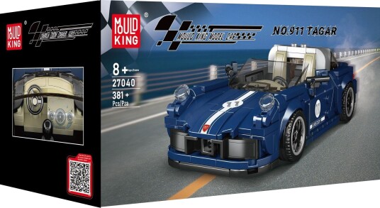 Mould King 911 Tagar Modellbil Byggesett Inkl. Utstillingsboks 8+ År 366 Deler