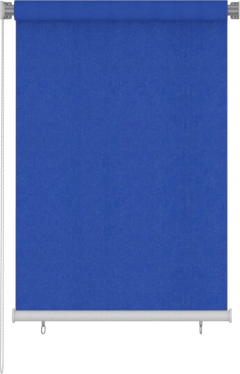 vidaXL Utendørs rullegardin 100x140 cm blå HDPE