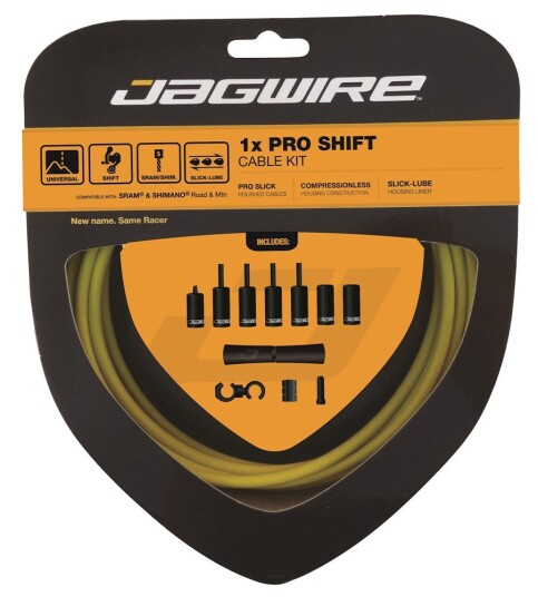 Jagwire Pro Kabelsett 1x Girkabel Gul Jagwire Pro Kabelsett 1x Girkabel Gul