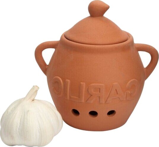 Dexam Terracotta Hvit Løkskrukke 13 cm