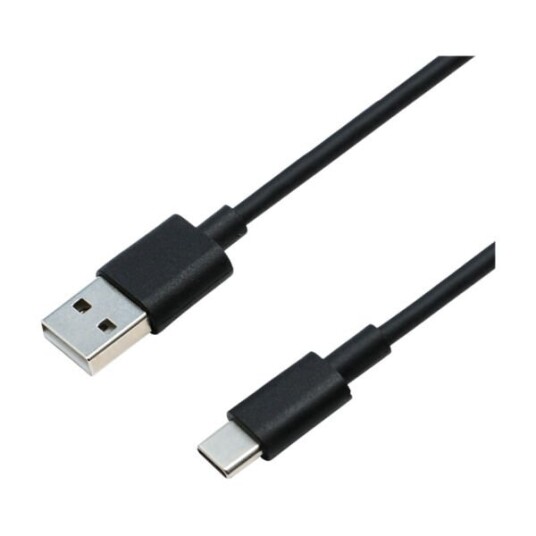 ELETRA USB-A M - USB-C M 1M KABEL, SVART