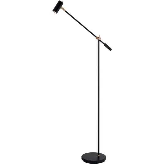Cato Gulvlampe Matt Sort / Messing