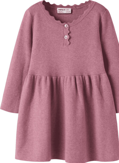 Name It Nmfnalie strikket kjole til småbarn Lilas (116) 116