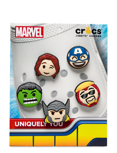 Crocs Avengers Emojis 5 Pack - Multi/patterned - ONE SIZE Crocs Avengers Emojis 5 Pack - Multi/patterned - ONE SIZE
