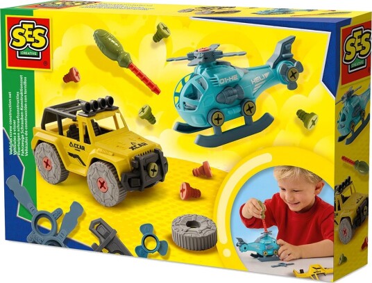 SES Creative Construction Set Vehicles Multi/patterned ONE SIZE SES Creative Construction Set Vehicles Multi/patterned ONE SIZE