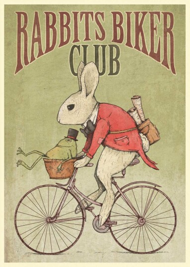 Namly Design Plakat Kaninenes Bikerklubb POSTER5U9JLJ Namly Design Plakat Kaninenes Bikerklubb POSTER5U9JLJ