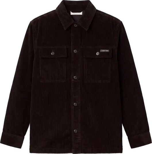 Calvin Klein Jeans Ls Corduroy Easy Overshirt BLACK XS