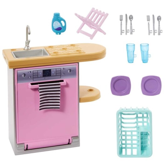 Barbie Furniture and Accessory Pack Kids Toys Dishwasher theme