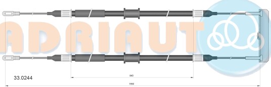 Tautrekk, håndbremse ADRIAUTO 33.0244 Tautrekk, håndbremse ADRIAUTO 33.0244