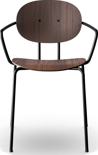 Sibast Furniture Piet Hein Spisestol Sort med Armlener Valnøtt