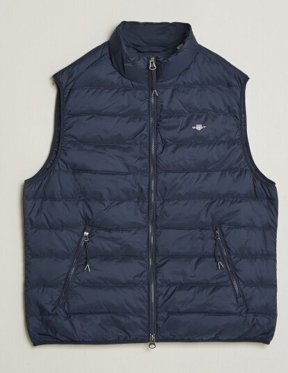 Gant Light Down Vest Evening Blue