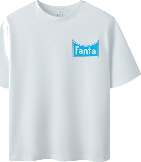 LMTD Nlnmadden Fantasprite Ss L Top Box Bfu White 164