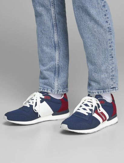Jack & Jones Jfwstellar Mesh Majolica Blue Noos - Multi/patterned - 40