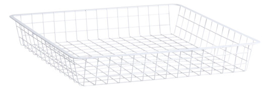ELFA TRÅDKURV 527X527X85 MM HVIT