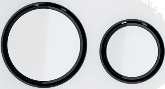 Geberit Sigma21 Betjeningsplate Hvit/Sort Krom Geberit Sigma21 Betjeningsplate Hvit/Sort Krom