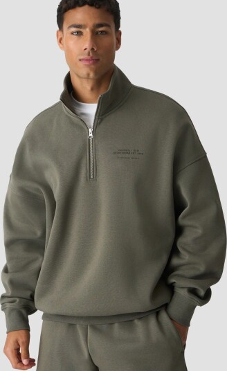 ICIW Everyday 1/4 zip Sweatshirt Print Grønn XL